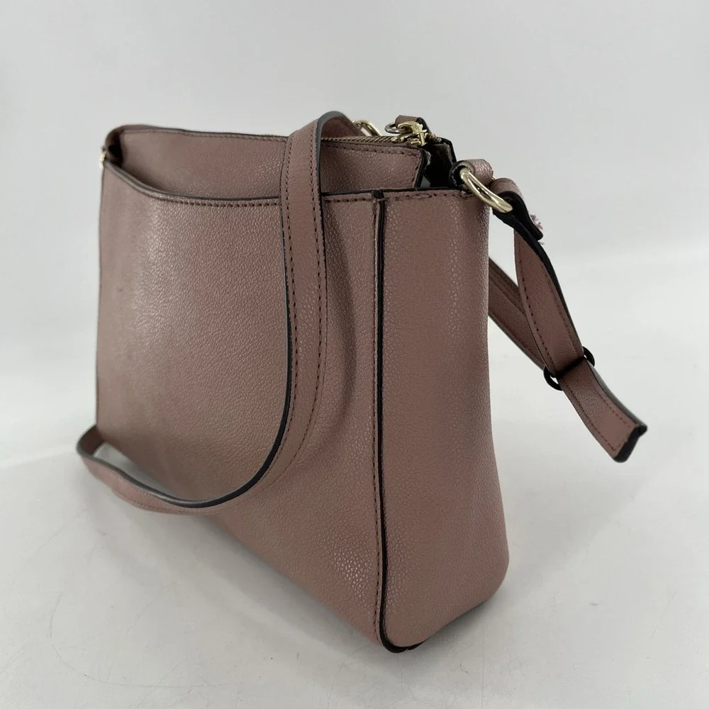 Nine West Shayden Jet Set Crossbody Begonia Dusty Rose‎ Mauve Pastel Pink Bag